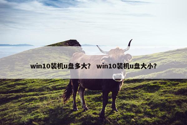 win10装机u盘多大？ win10装机u盘大小？