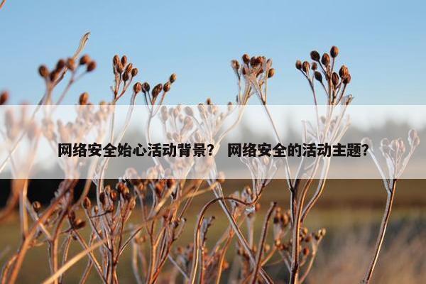 网络安全始心活动背景？ 网络安全的活动主题？