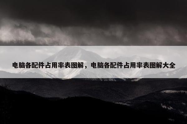 电脑各配件占用率表图解，电脑各配件占用率表图解大全