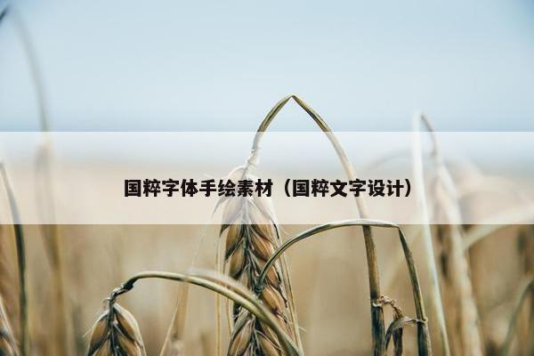 国粹字体手绘素材（国粹文字设计）