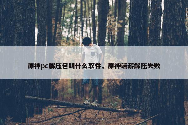 原神pc解压包叫什么软件，原神端游解压失败