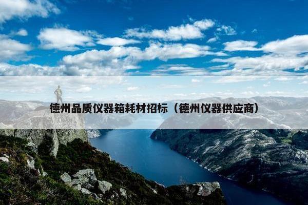 德州品质仪器箱耗材招标（德州仪器供应商）