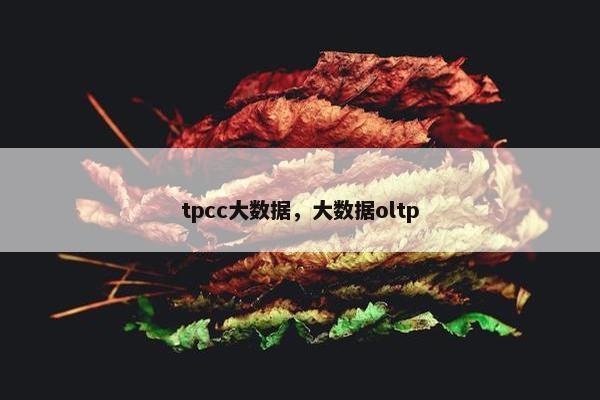 tpcc大数据，大数据oltp