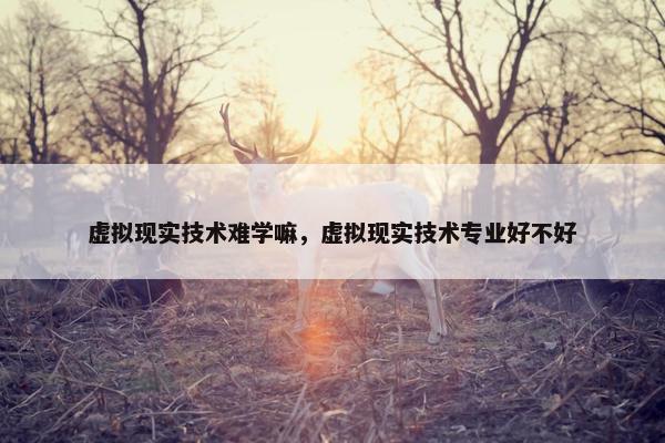 虚拟现实技术难学嘛，虚拟现实技术专业好不好
