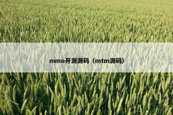 mmo开源源码（mtm源码）