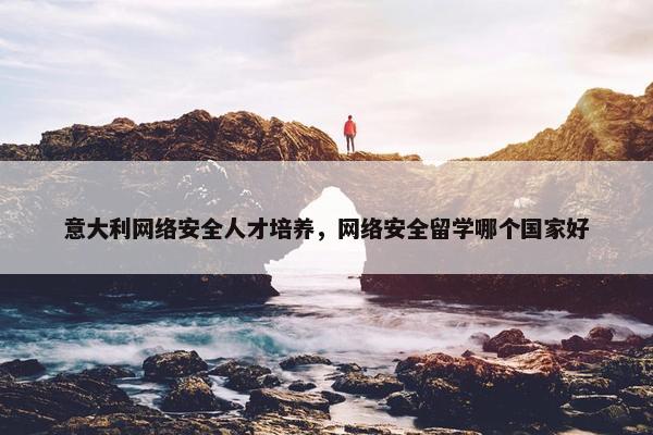 意大利网络安全人才培养，网络安全留学哪个国家好