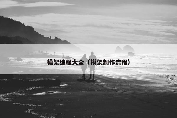模架编程大全（模架制作流程）