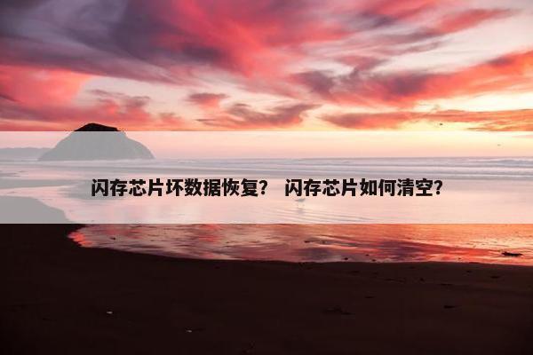 闪存芯片坏数据恢复？ 闪存芯片如何清空？