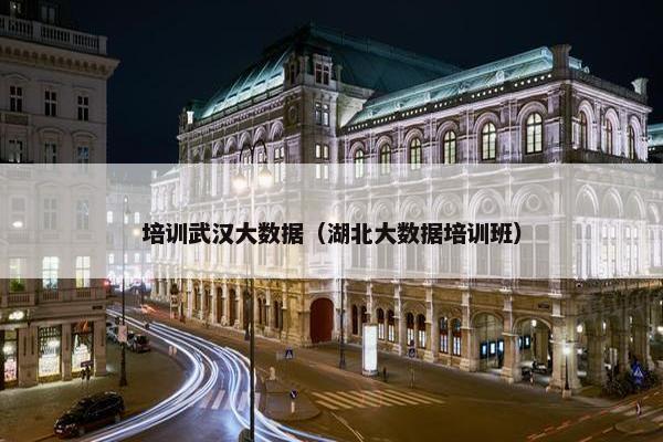 培训武汉大数据（湖北大数据培训班）