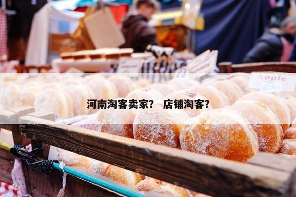 河南淘客卖家？ 店铺淘客？