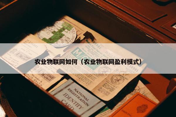 农业物联网如何（农业物联网盈利模式）