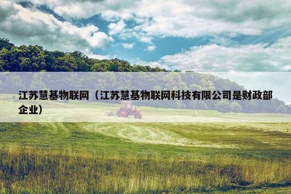 江苏慧基物联网（江苏慧基物联网科技有限公司是财政部企业）