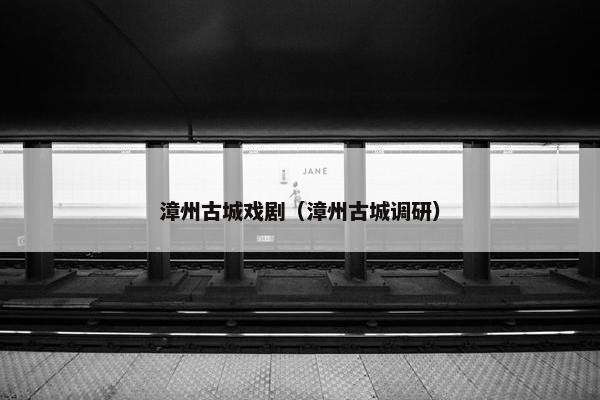 漳州古城戏剧（漳州古城调研）