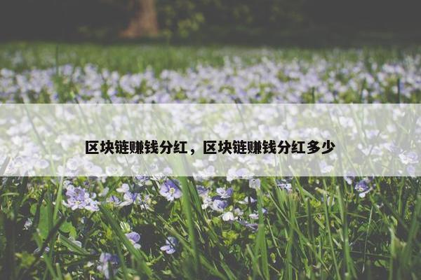 区块链赚钱分红，区块链赚钱分红多少