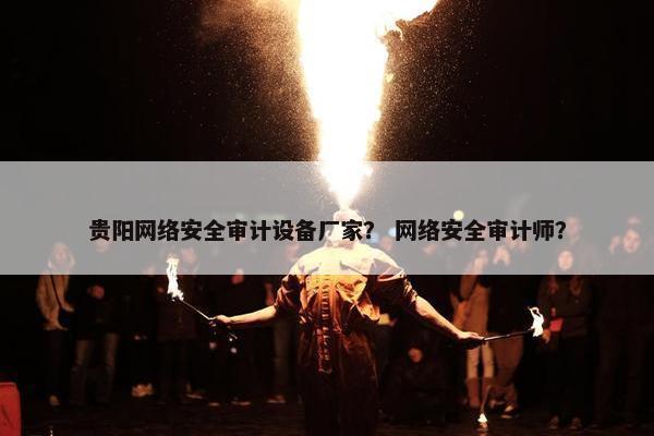 贵阳网络安全审计设备厂家？ 网络安全审计师？