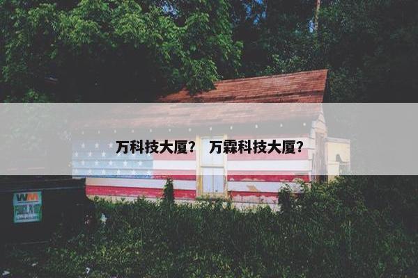万科技大厦？ 万霖科技大厦？