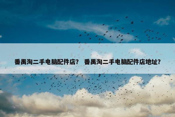 番禺淘二手电脑配件店？ 番禺淘二手电脑配件店地址？