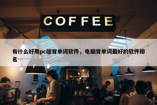 有什么好用pc端背单词软件，电脑背单词最好的软件排名