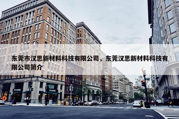 东莞市汉思新材料科技有限公司，东莞汉思新材料科技有限公司简介