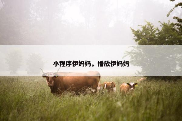小程序伊妈妈，播放伊妈妈