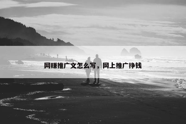 网赚推广文怎么写，网上推广挣钱