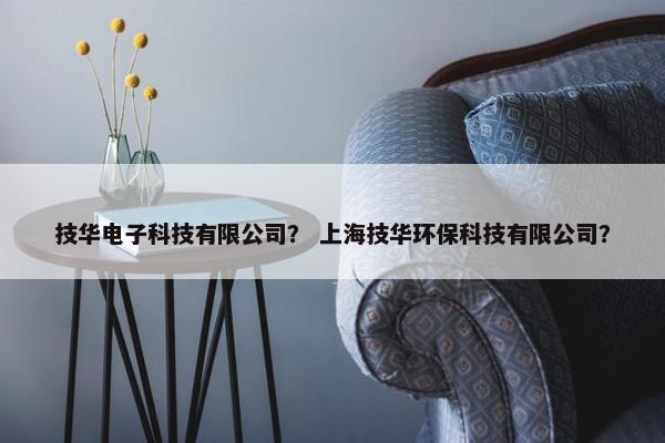 技华电子科技有限公司？ 上海技华环保科技有限公司？