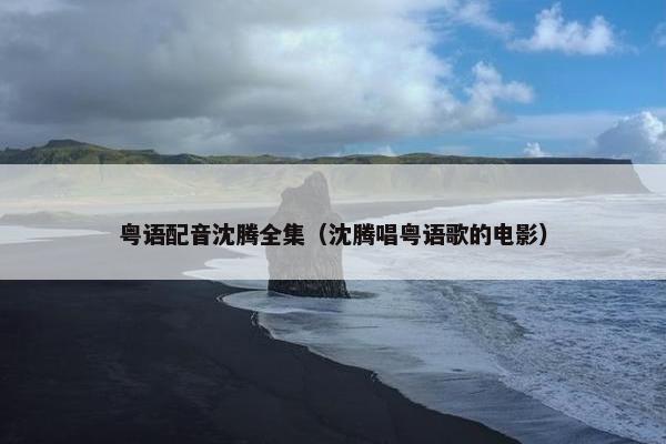 粤语配音沈腾全集（沈腾唱粤语歌的电影）