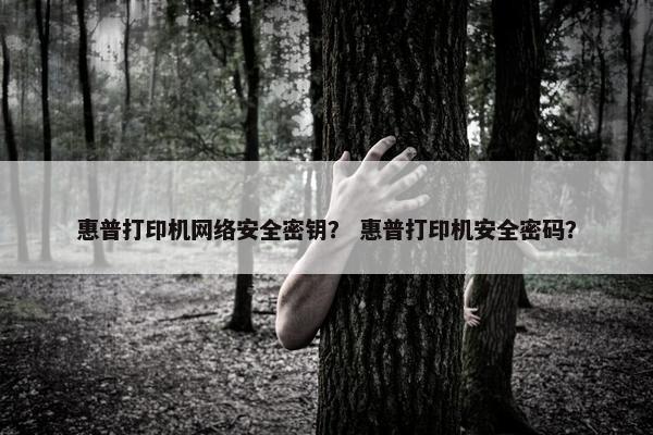 惠普打印机网络安全密钥？ 惠普打印机安全密码？