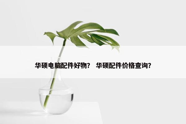 华硕电脑配件好物？ 华硕配件价格查询？