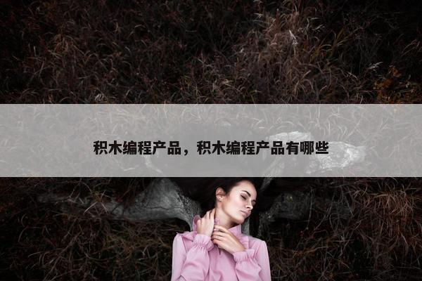 积木编程产品，积木编程产品有哪些