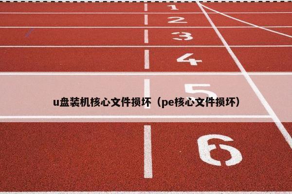 u盘装机核心文件损坏（pe核心文件损坏）