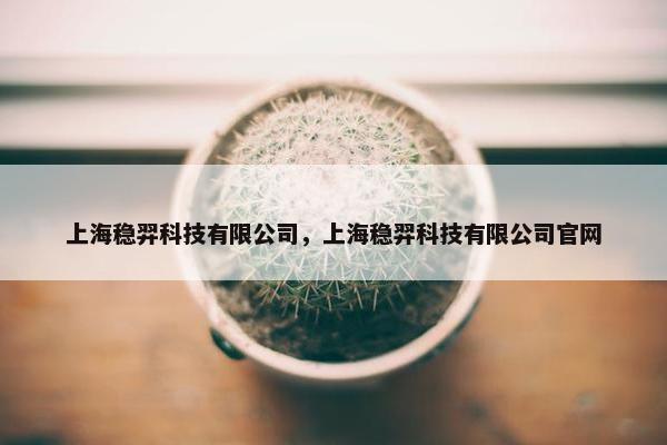 上海稳羿科技有限公司，上海稳羿科技有限公司官网
