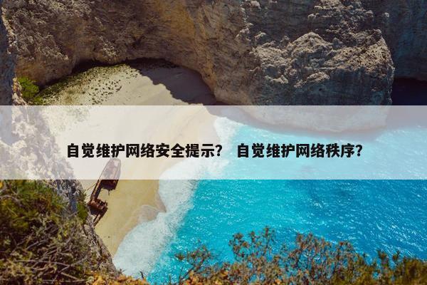 自觉维护网络安全提示？ 自觉维护网络秩序？