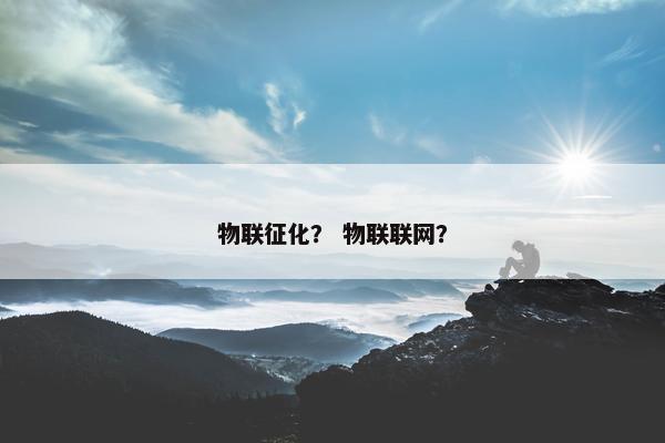 物联征化？ 物联联网？