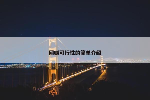 网赚可行性的简单介绍