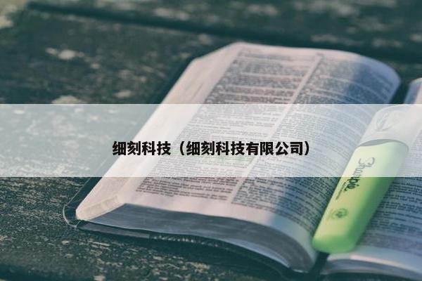 细刻科技（细刻科技有限公司）