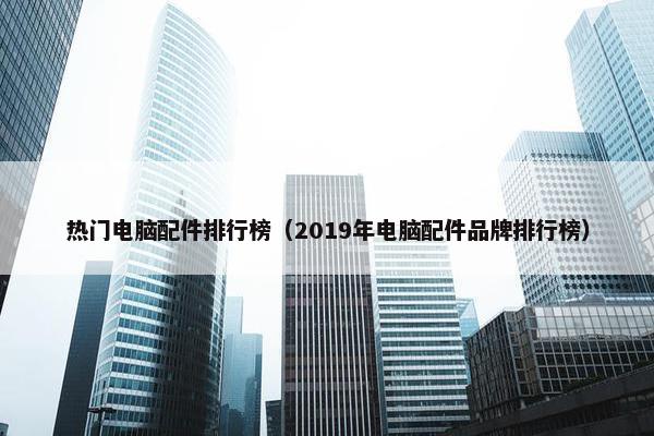热门电脑配件排行榜（2019年电脑配件品牌排行榜）