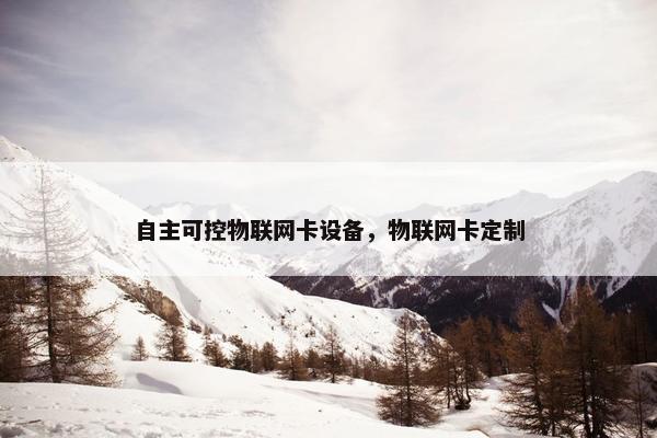 自主可控物联网卡设备，物联网卡定制