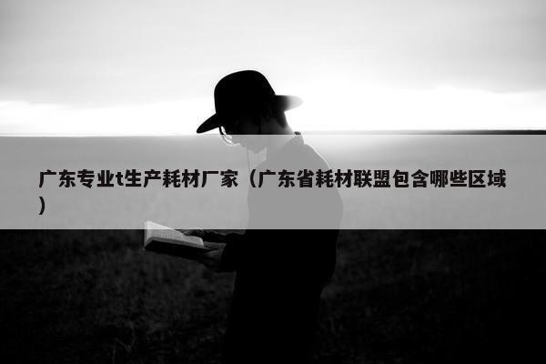 广东专业t生产耗材厂家（广东省耗材联盟包含哪些区域）