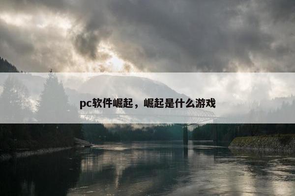 pc软件崛起，崛起是什么游戏