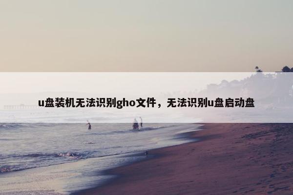 u盘装机无法识别gho文件，无法识别u盘启动盘