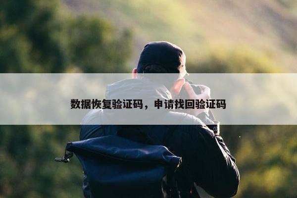 数据恢复验证码，申请找回验证码