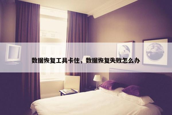 数据恢复工具卡住，数据恢复失败怎么办