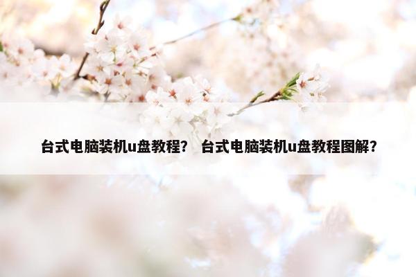 台式电脑装机u盘教程？ 台式电脑装机u盘教程图解？