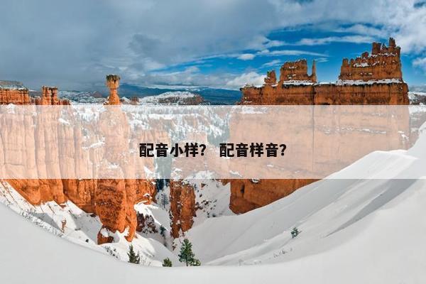 配音小样？ 配音样音？