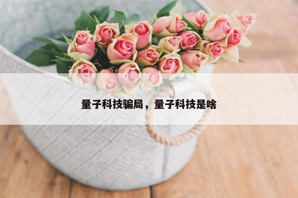 量子科技骗局，量子科技是啥