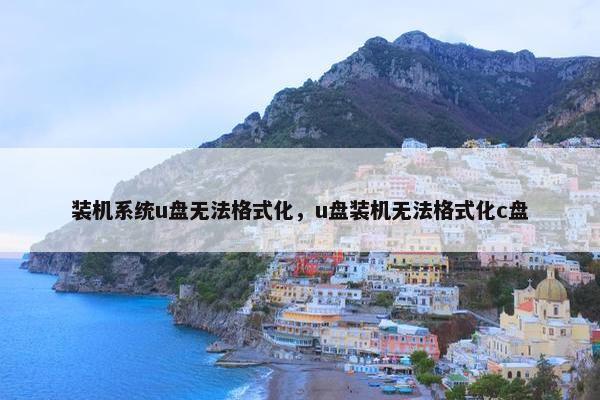 装机系统u盘无法格式化，u盘装机无法格式化c盘