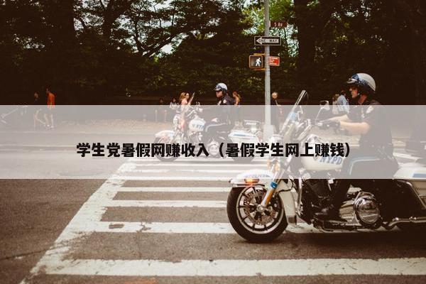 学生党暑假网赚收入（暑假学生网上赚钱）