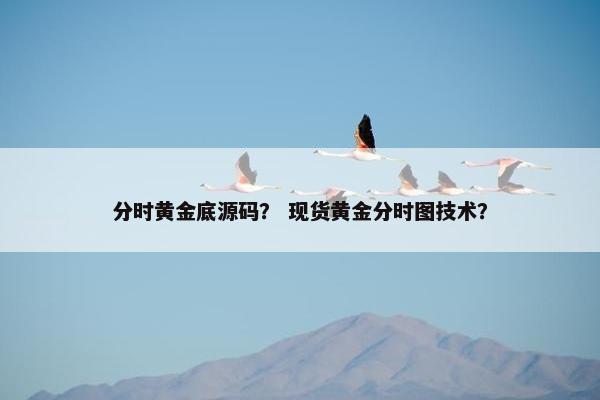 分时黄金底源码？ 现货黄金分时图技术？