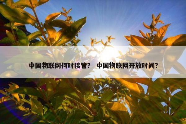 中国物联网何时接管？ 中国物联网开放时间？